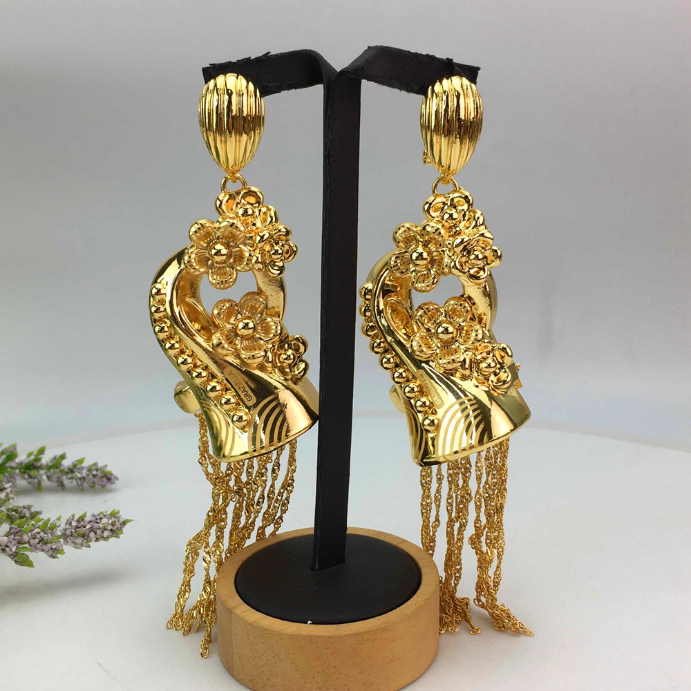 Yuminglai ต่างหูรูปหยดน้ำน้ำใบ - Women Accessories Dubai บทวิจารณ์และราคา