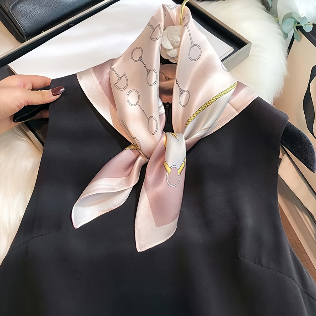 ผ้าพันคอไหมแท้ 100% หรูหรา ลาย - Silk Scarf Square บทวิจารณ์และราคา