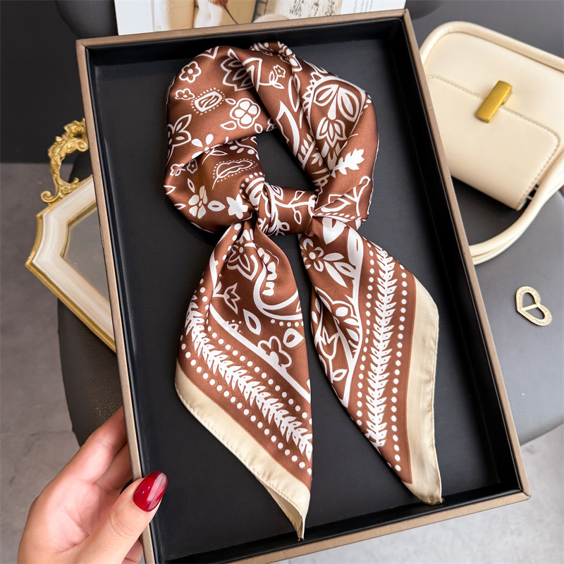 ผ้าพันคอไหมพิมพ์ลายเม็ดมะม่วงห - Silk Scarf Square บทวิจารณ์และราคา