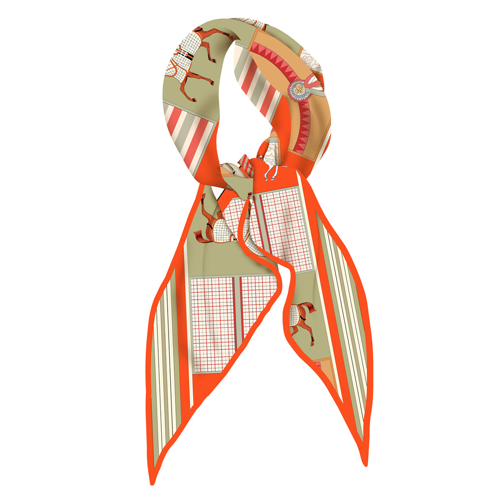 ผ้าพันคอผ้าไหมพิมพ์ลายแฟชั่นดี - Silk Scarf Square บทวิจารณ์และราคา