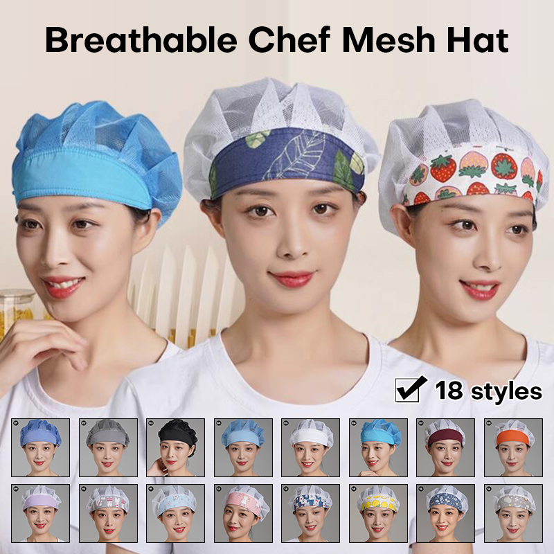 ผู้ชายผู้หญิงหมวกเชฟป้องกันฝุ่ - Women Kitchen Accessories บทวิจารณ์และราคา