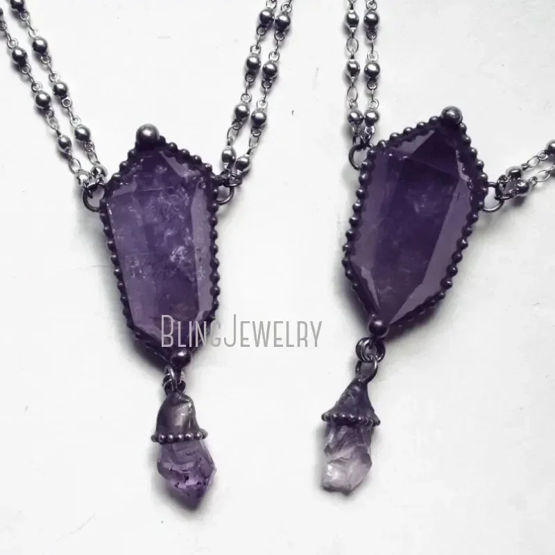 สร้อยคอคริสตัลอเมทิสต์ 10 ชิ้น - Women'S Emo Accessories บทวิจารณ์และราคา