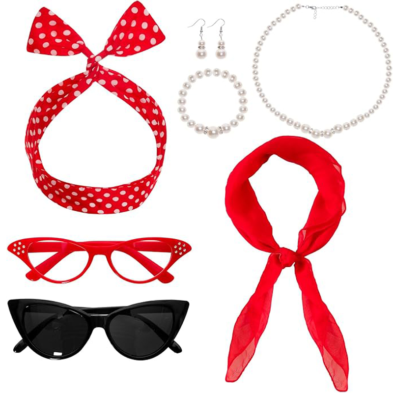7 ชิ้น อุปกรณ์เสริมชุดคอสตูมยุ - Women'S Accessories In The 1950S บทวิจารณ์และราคา