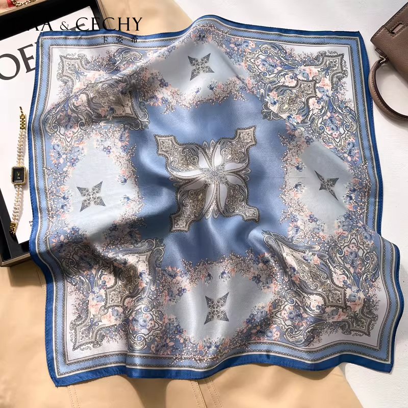 ผ้าพันคอไหมมัลเบอร์รี่แท้ 100% - Silk Scarf Square บทวิจารณ์และราคา
