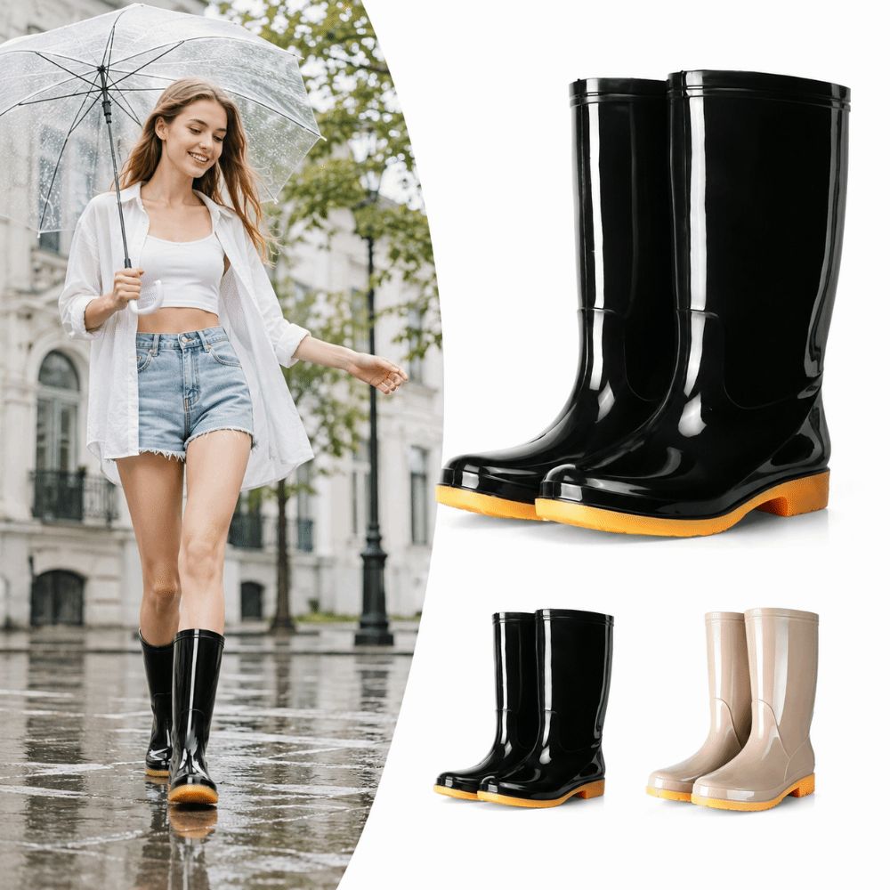 รองเท้าบูทยางกันฝนผู้หญิงแบบยา - Women Kitchen Accessories บทวิจารณ์และราคา